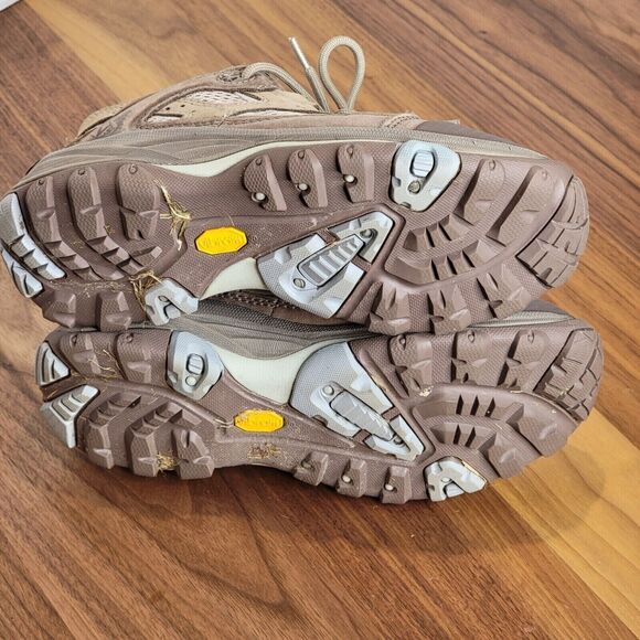 Vasque Vibram Womens Size 6 M Genuine Leather Hiking Trail Shoes Blue Toupe 7081 - Picture 8 of 8